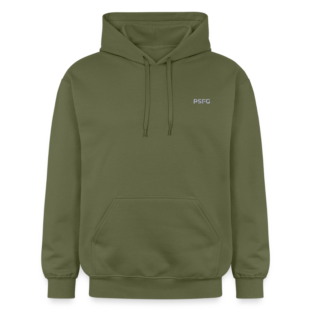 Sweat à capuche Softstyle Unisexe Brodé - vert militaire