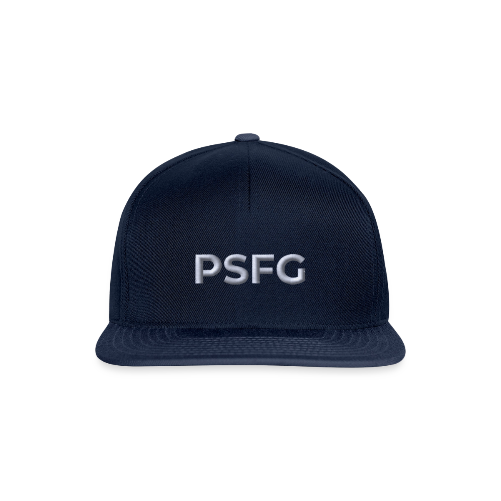 Casquette snapback Brodée - marine/marine