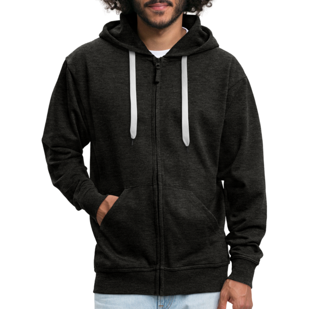 Veste à capuche Premium Homme - charbon