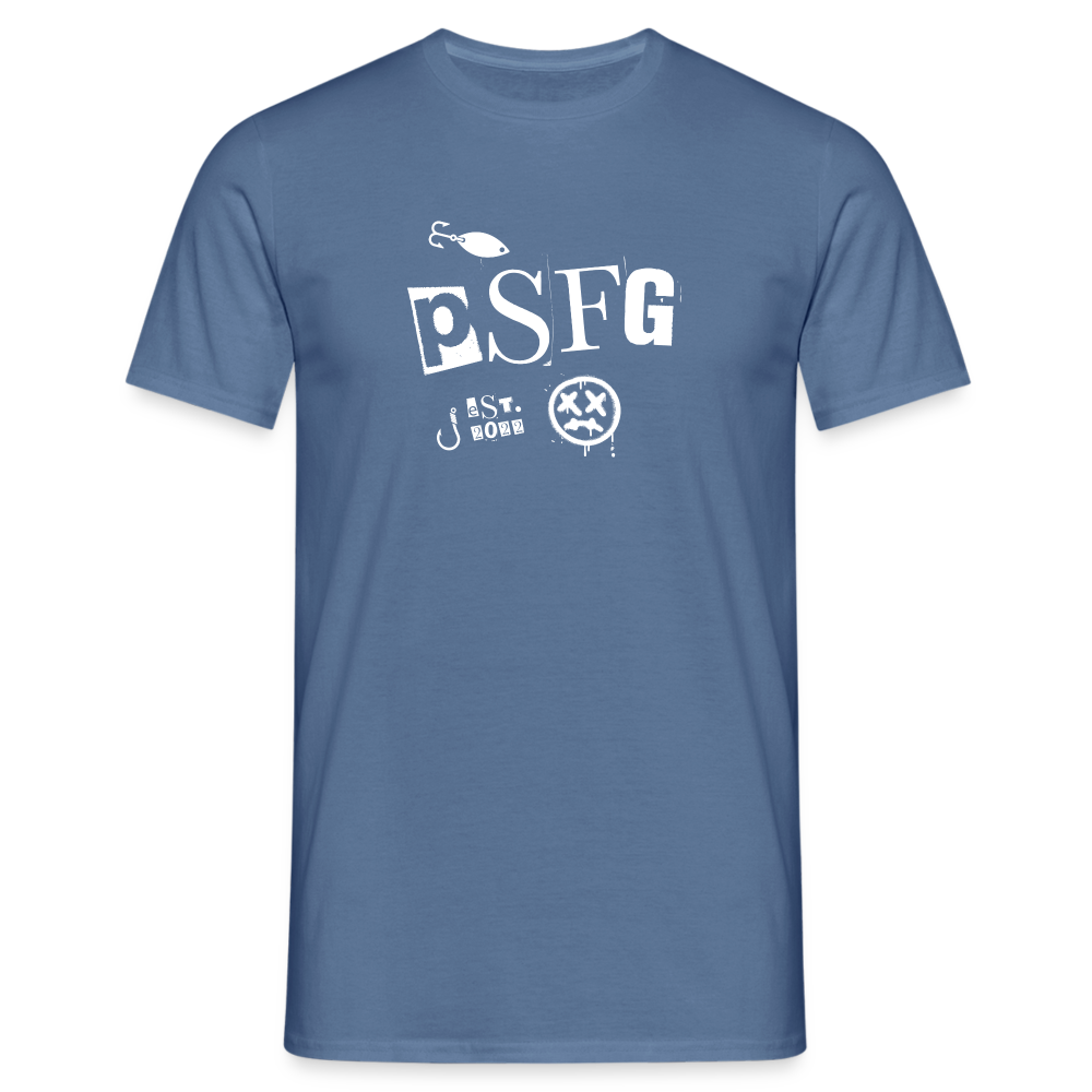 T-shirt Homme - bleu pigeon