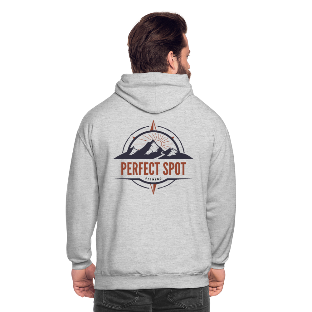 Sweat-shirt à capuche unisexe - gris clair chiné