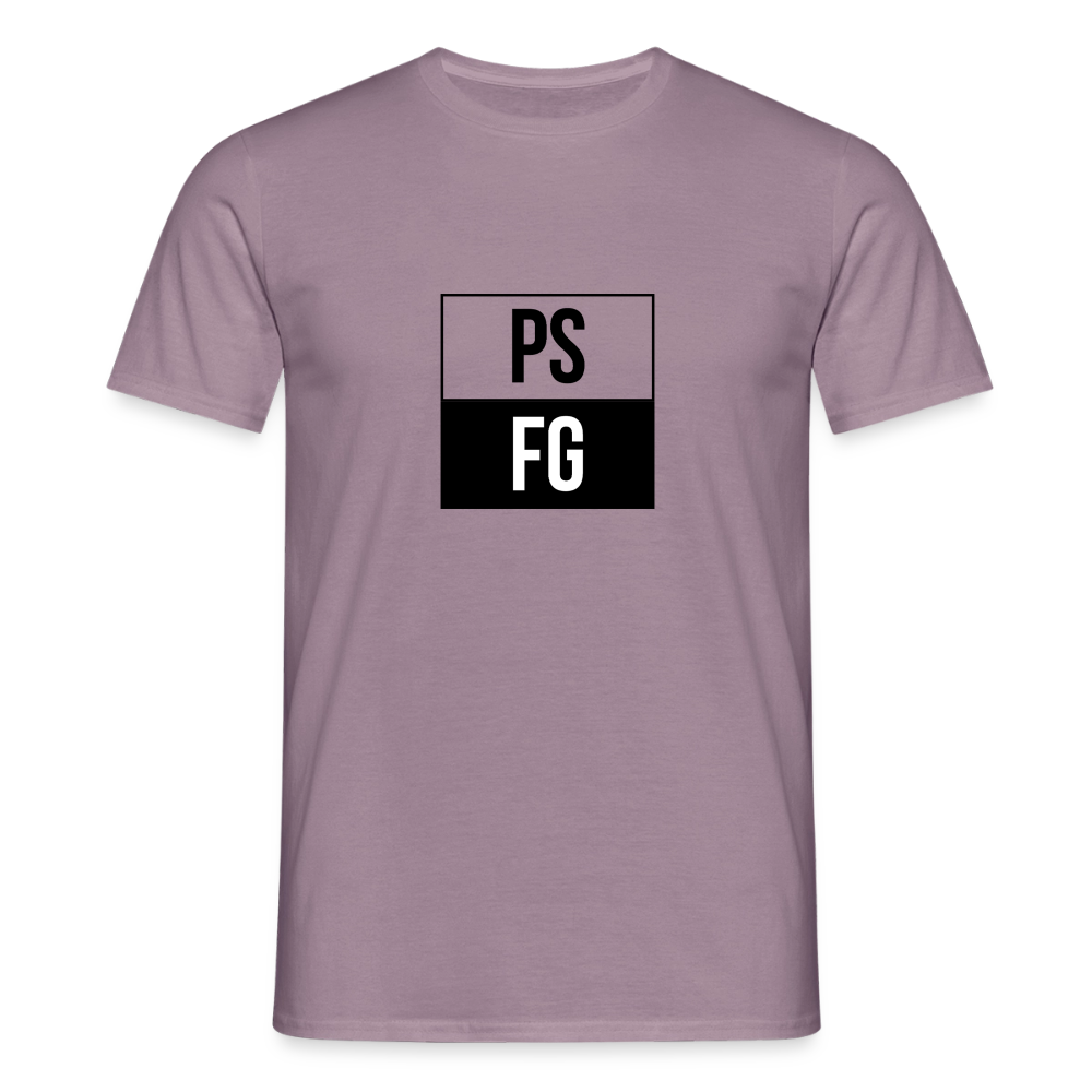 T-shirt Homme classique n/b - mauve gris