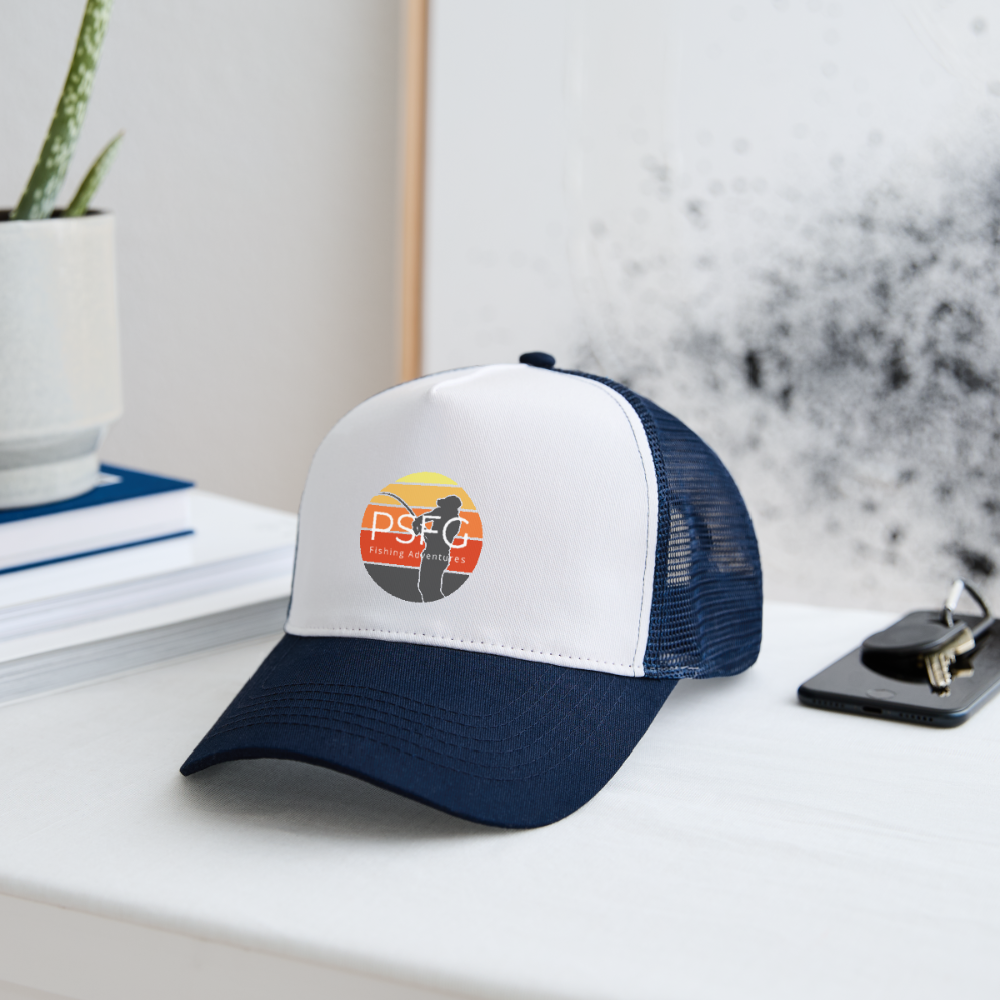 Trucker Cap - blanc/marine