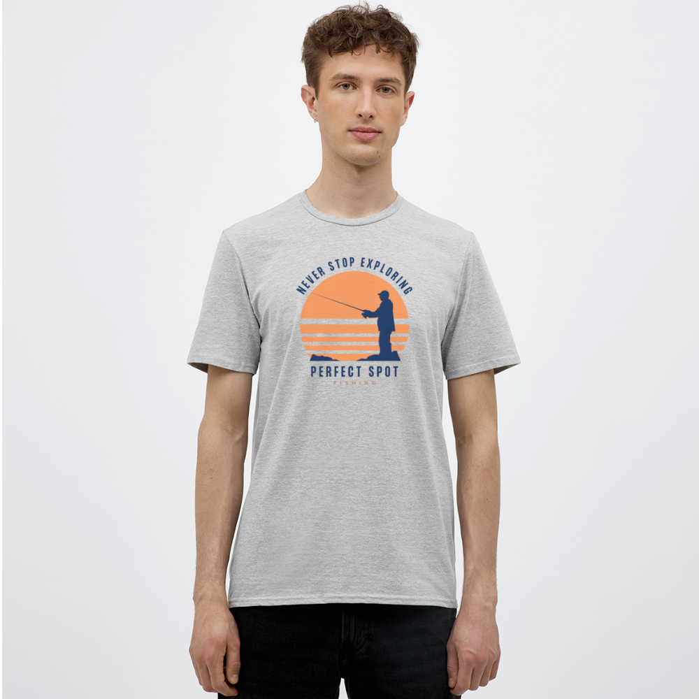T-shirt Homme - gris chiné