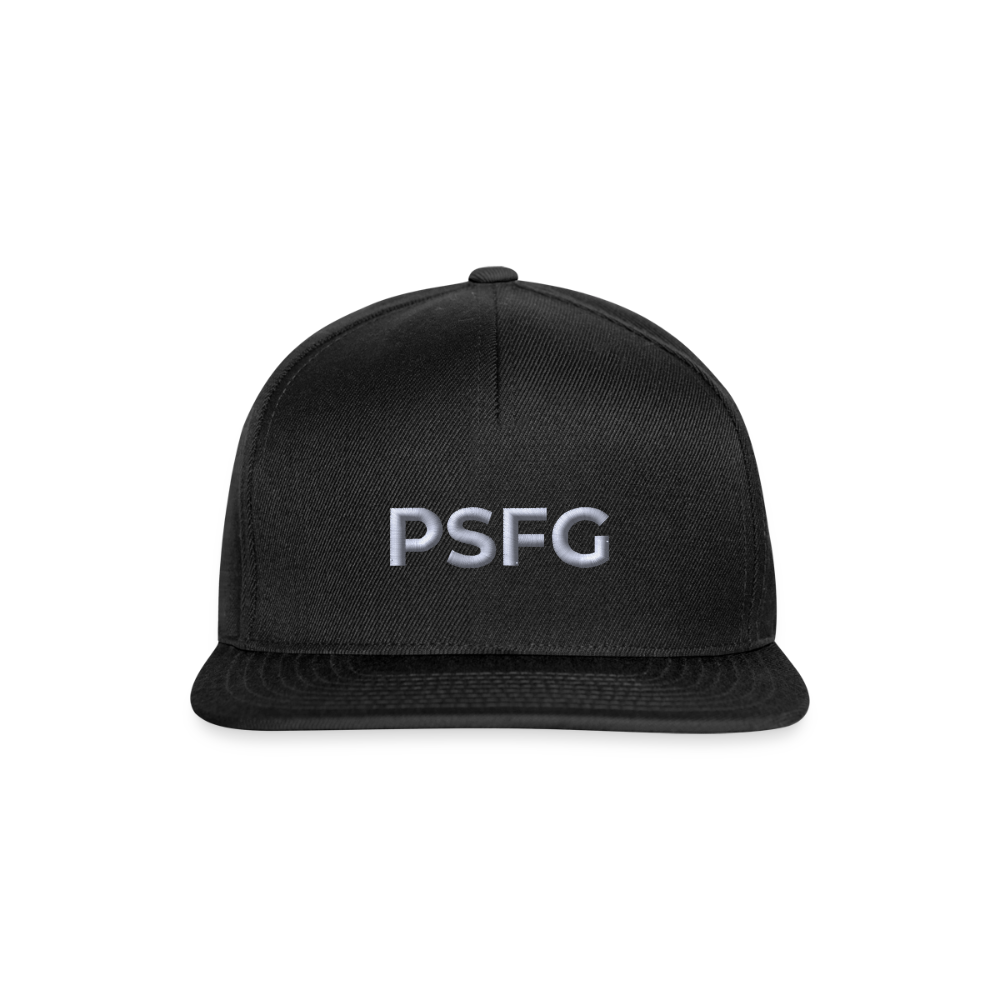 Casquette snapback Brodée - noir/noir