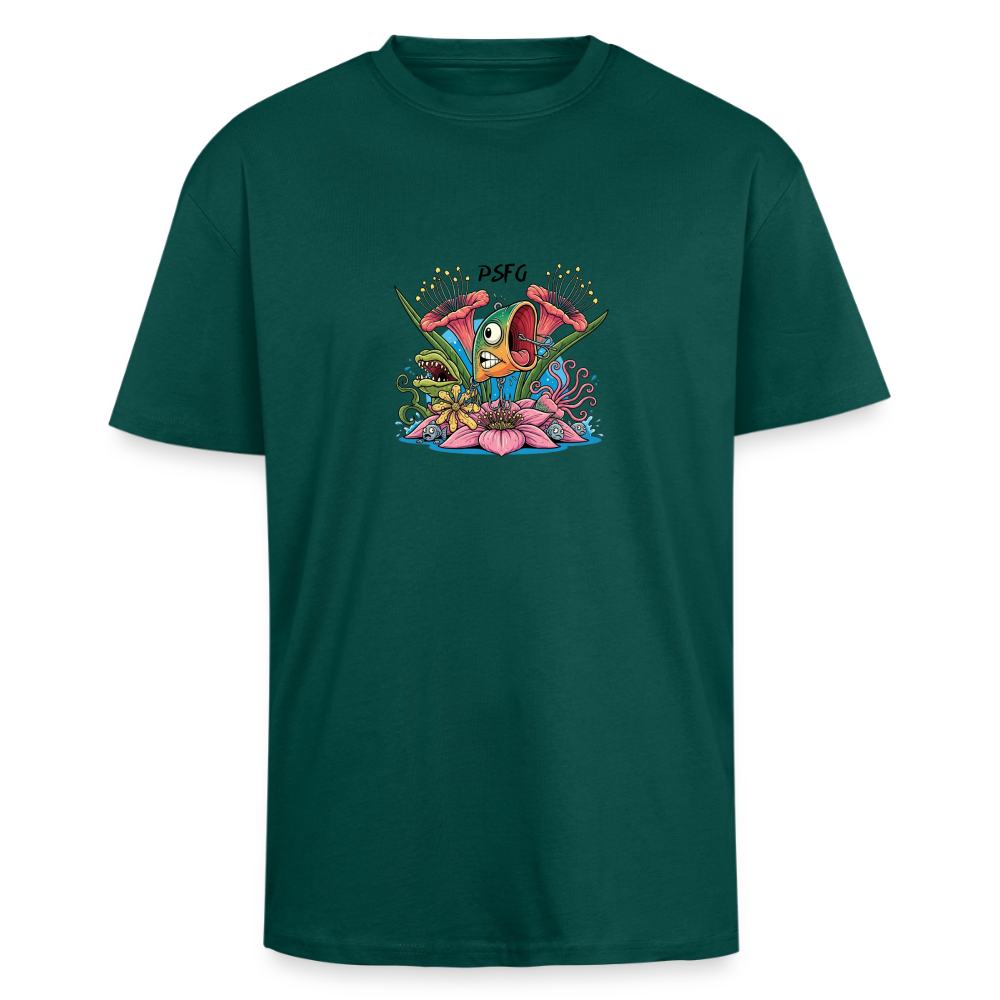 T-shirt unisexe oversize épais sub marine - hunter green