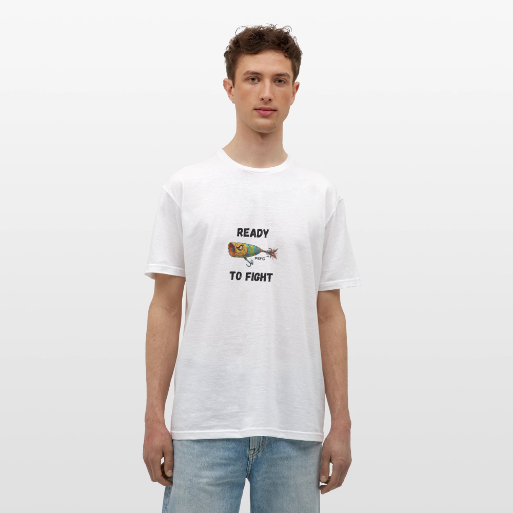 T-shirt Homme angry popper - blanc