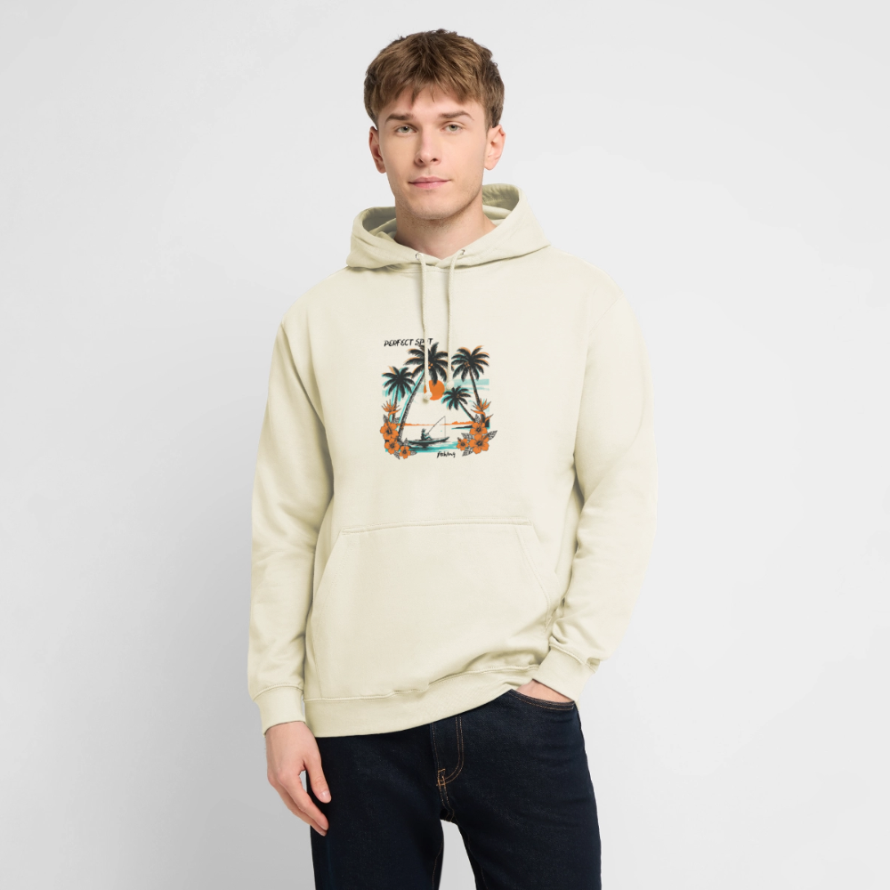 Sweat-shirt à capuche unisexe sunset - vanille