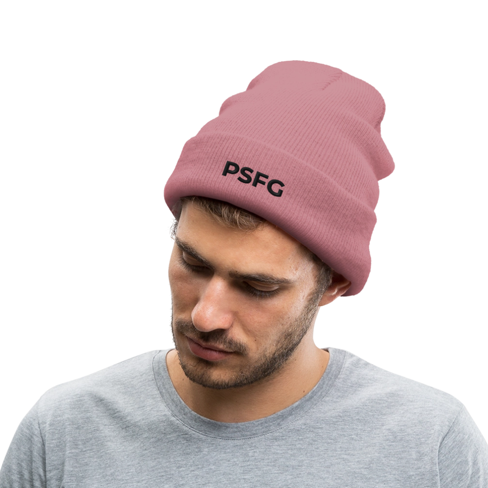 Bonnet d'hiver Brodé - rose