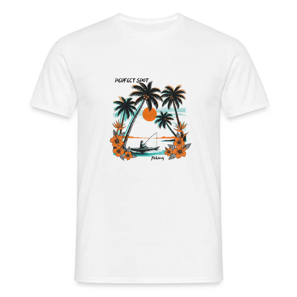 T-shirt Homme tropic - blanc