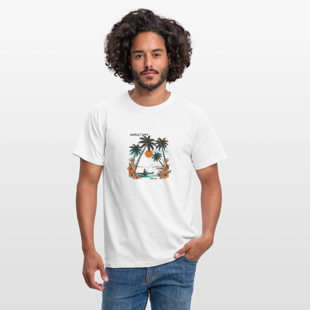 T-shirt Homme tropic - blanc