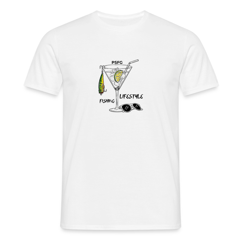 T-shirt Homme cocktail - blanc