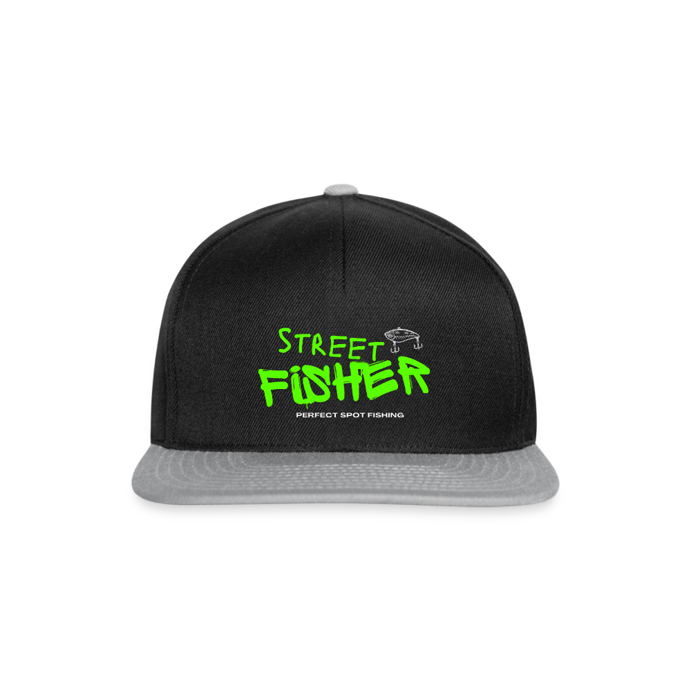 Casquette snapback - noir/gris
