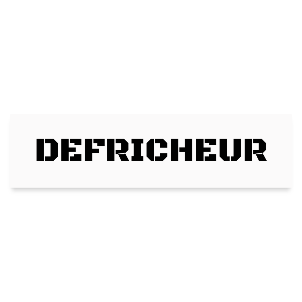 Sticker pare-chocs - blanc mat