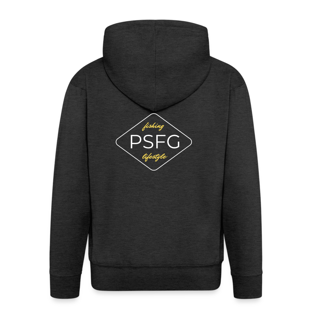 Veste à capuche Premium Homme - charbon
