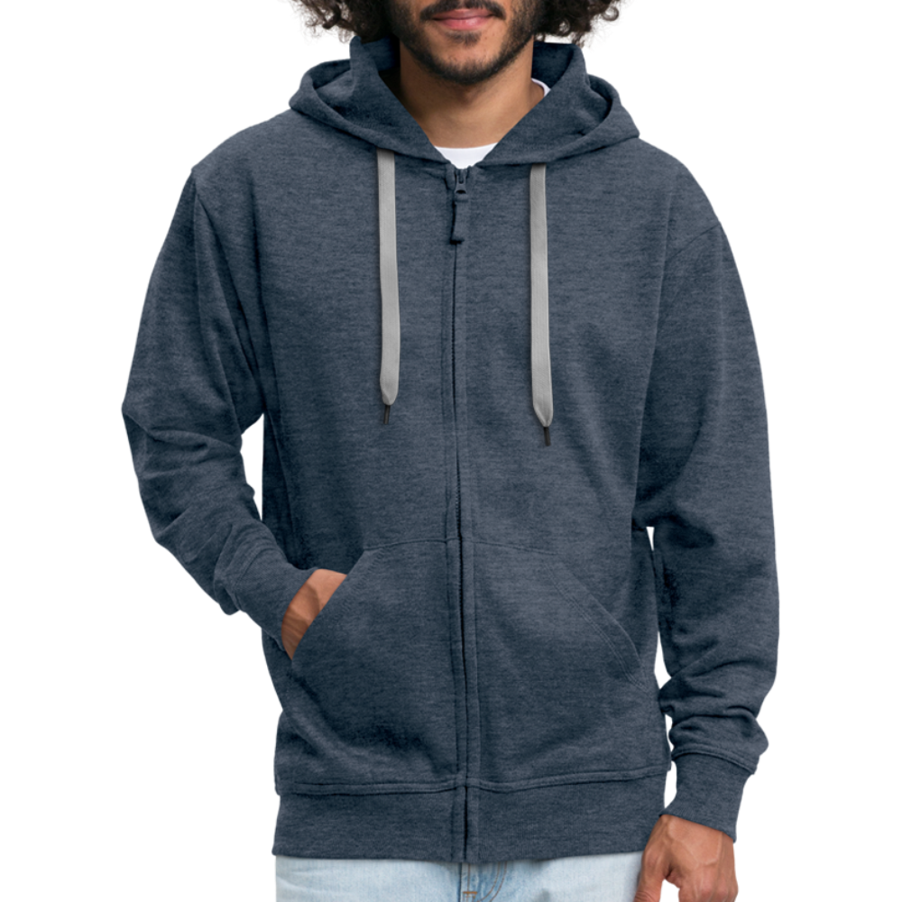 Veste à capuche Premium Homme - bleu jeans