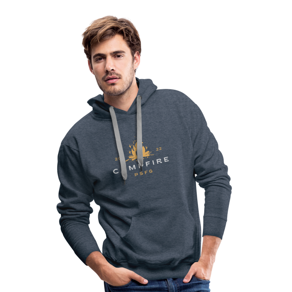 Sweat-shirt à capuche Premium pour hommes - bleu jeans