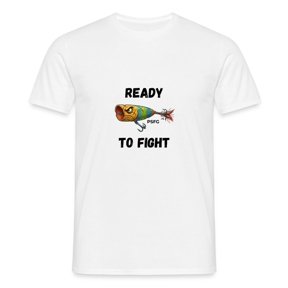 T-shirt Homme angry popper - blanc