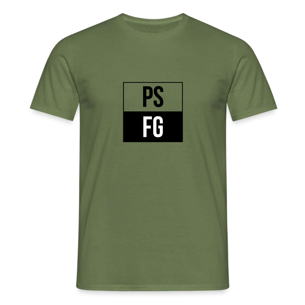 T-shirt Homme classique n/b - vert militaire