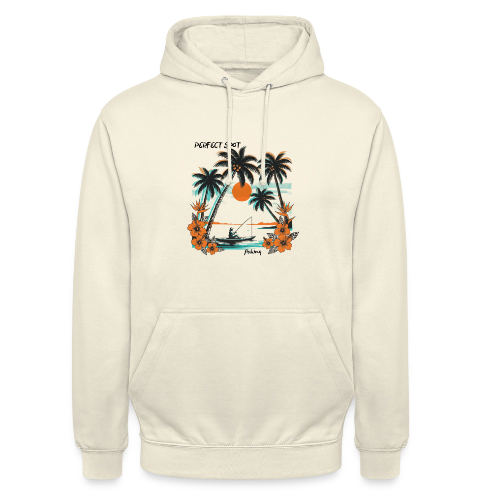 Sweat-shirt à capuche unisexe sunset - vanille