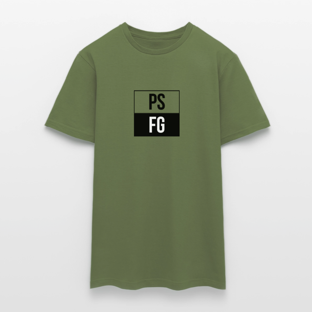 T-shirt Homme classique n/b - vert militaire