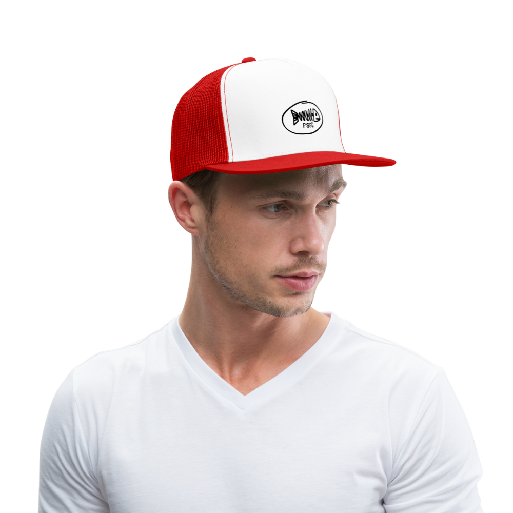 Trucker Cap - blanc/rouge