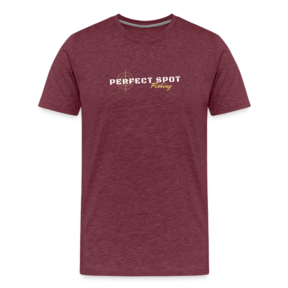 T-shirt Premium Homme - rouge bordeaux chiné