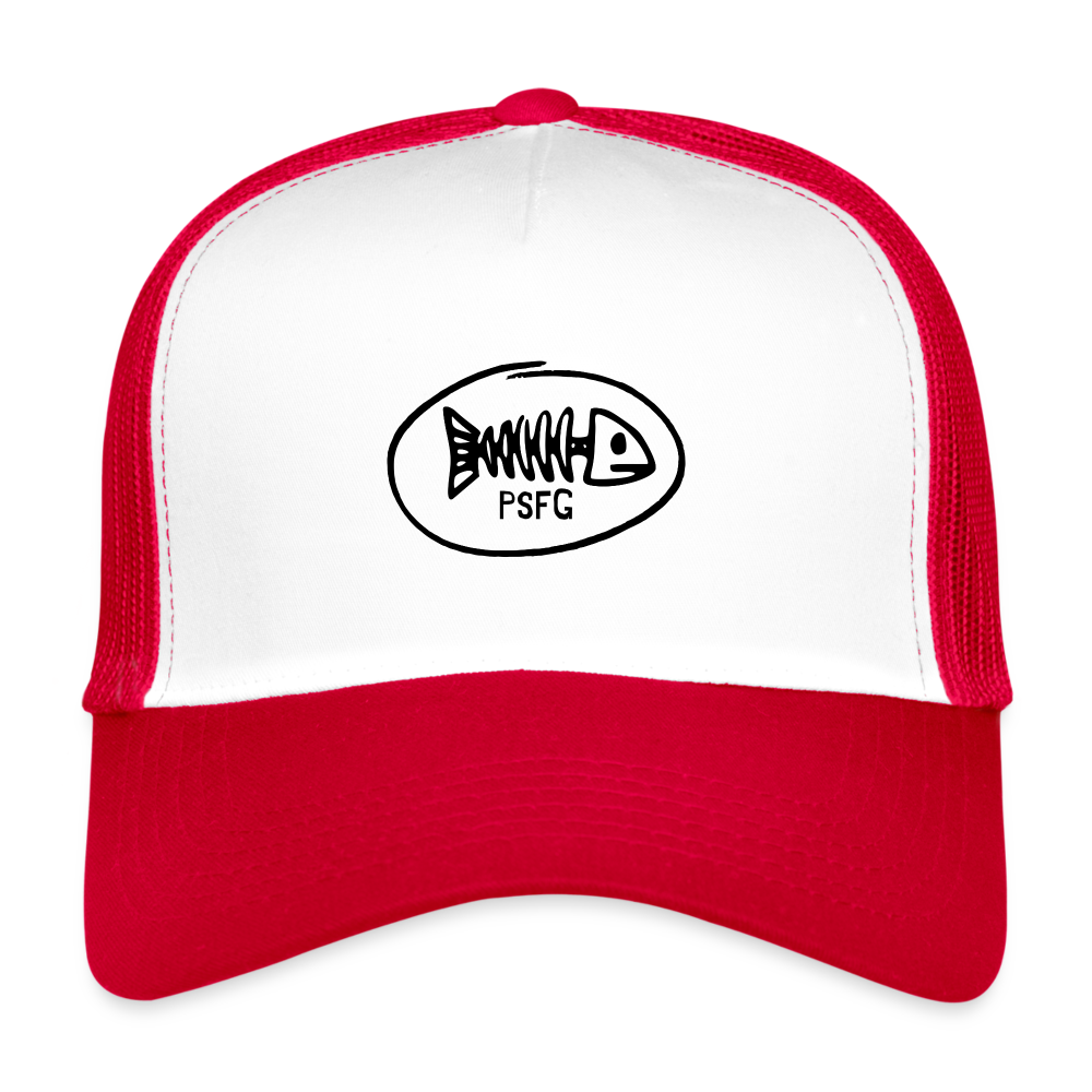 Trucker Cap - blanc/rouge