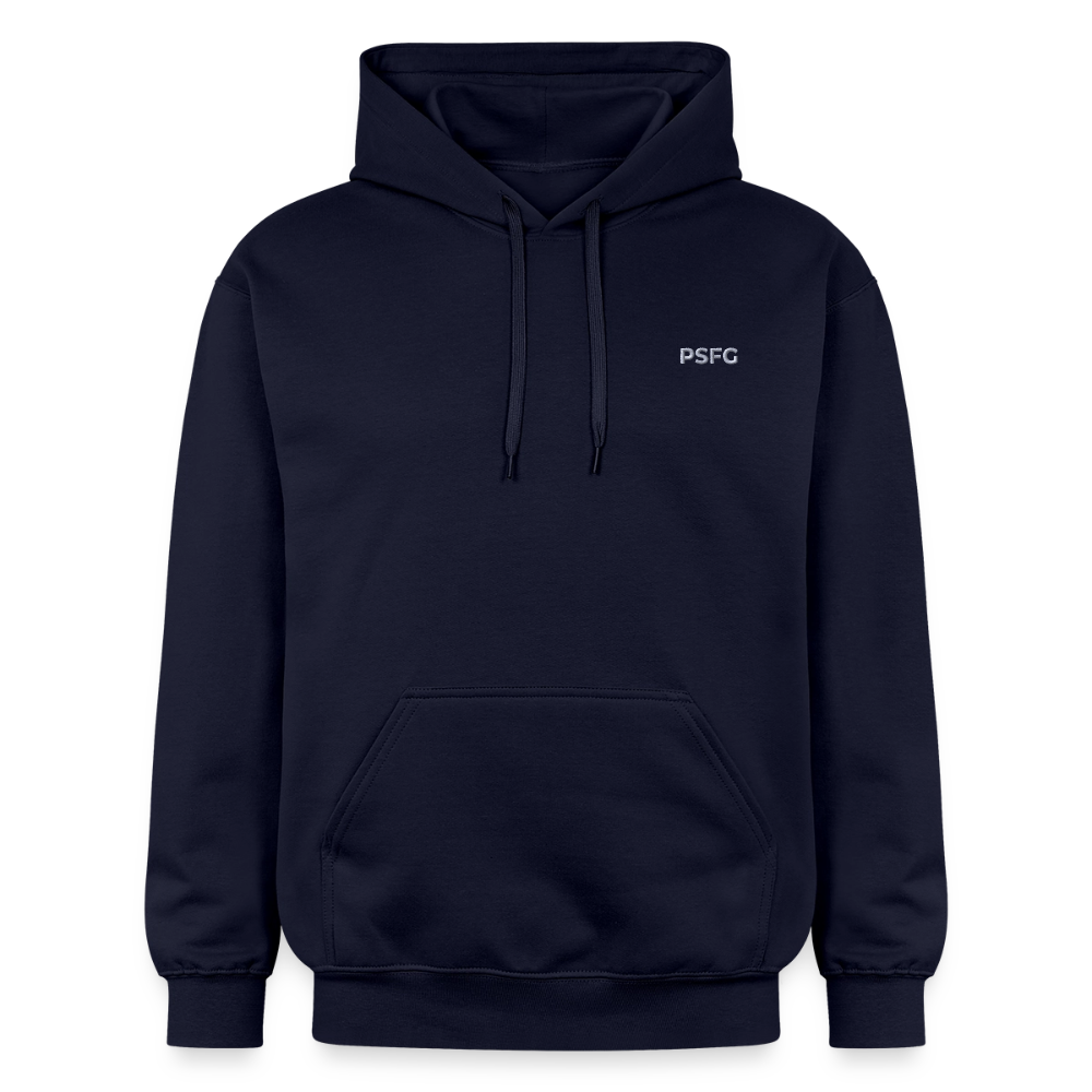 Sweat à capuche Softstyle Unisexe Brodé - bleu marine
