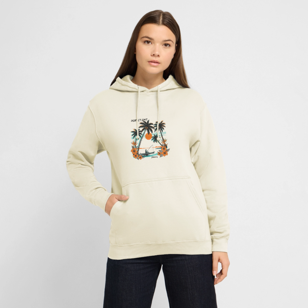 Sweat-shirt à capuche unisexe sunset - vanille